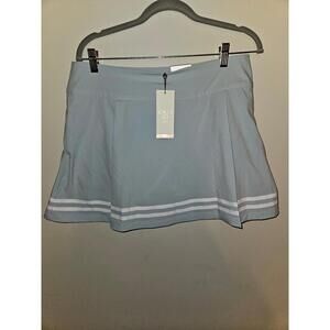 Calia Truelight Golf Skort Light Blue Size 12 NWT Breathable 15" UPF 50